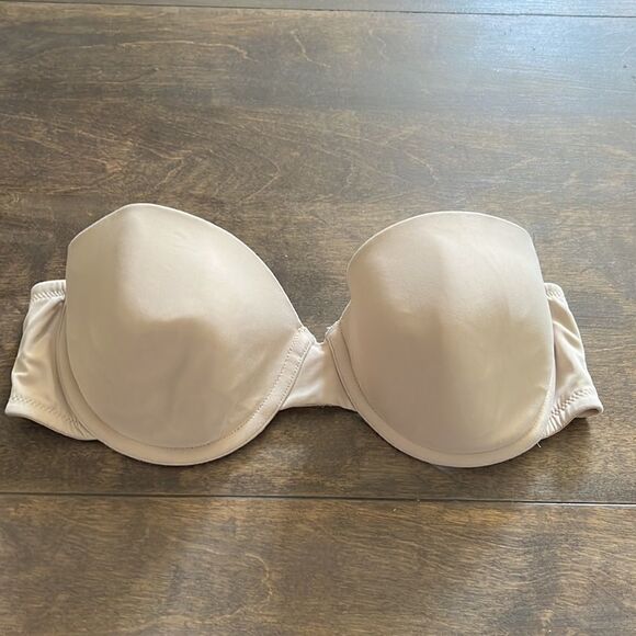 Victoria’s Secret beige nude strapless bra Sz- 36C - Picture 9 of 9